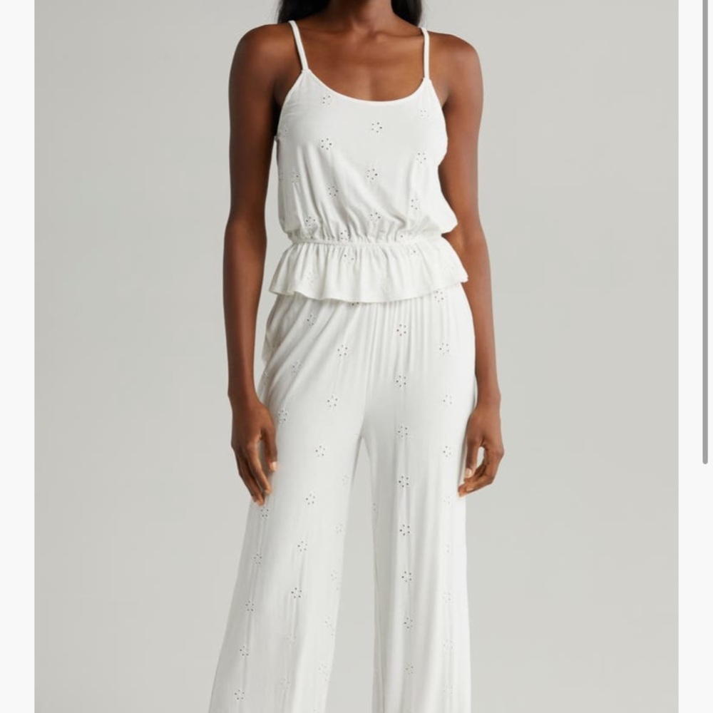 Honeydew Intimates White Eyelet Pajama Set